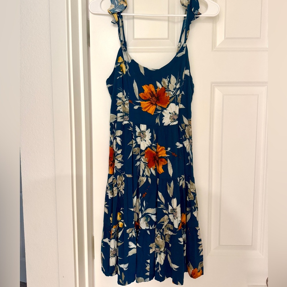 Navy Floral Sundress